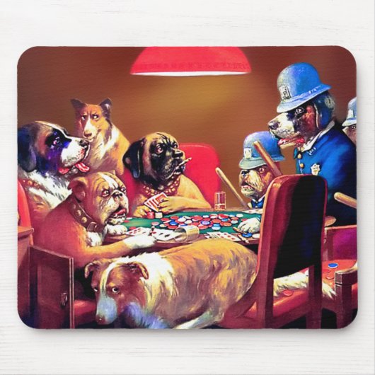 Mit vier Assen erwischt Mousepad (Vorne)