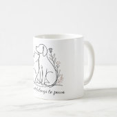 Mit vier Freunden ist das Leben besser - mit indiv Kaffeetasse (VorderseiteRechts)