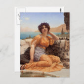 Mit Violets Wreathed und Robe von Saffron Hue Postkarte (Vorne/Hinten)