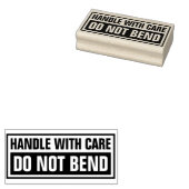 Mit Vorsicht umgehen, nicht biegen Gummistempel (Stempel)