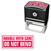 Mit Vorsicht umgehen, nicht biegen Permastempel (Beispiel)