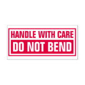 Mit Vorsicht umgehen, nicht biegen Permastempel (Design)