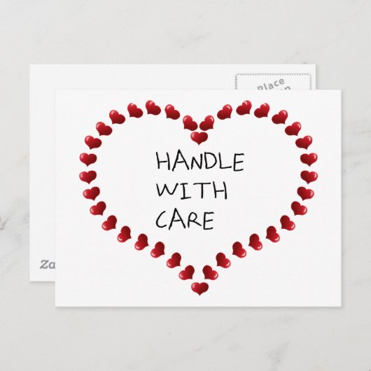 Mit Vorsicht umgehen Postkarte (Vorne/Hinten)