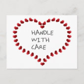 Mit Vorsicht umgehen Postkarte (Vorderseite)