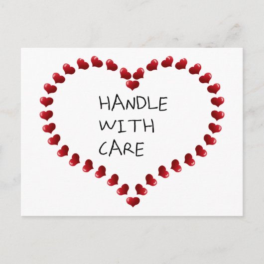 Mit Vorsicht umgehen Postkarte (Vorderseite)