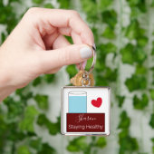 Mit Wasser-Schlüsselanhänger gesund bleibe Schlüsselanhänger (Hand)