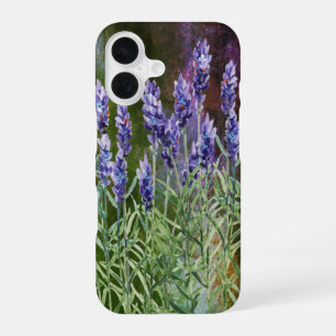 Mit Wasserfarben gemaltes Lavendel iPhone 16 Hülle
