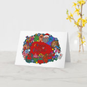 Mit Weihnachtskarte besessen Karte (Gelbe Blume)