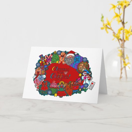 Mit Weihnachtskarte besessen Karte (Gelbe Blume)