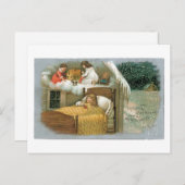 Mit Weihnachtskomplimenten Feiertagspostkarte (Vorne/Hinten)