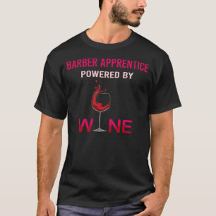 Mit Wein-Barberlehrling versorgt T-Shirt