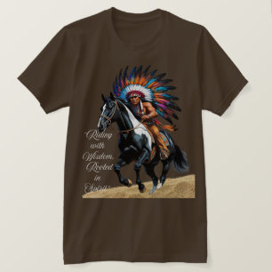 Mit Weisheit reiten, verwurzelt im Geist” T-Shirt