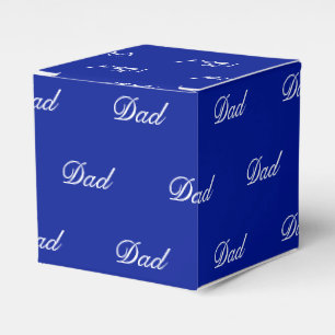 Mit weißem Monogramm kobaltblau anpassen Geschenkschachtel