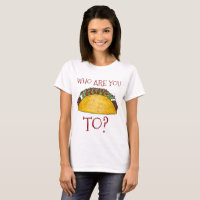 Mit wem redest du Taco? Funny Tacos T-Shirt