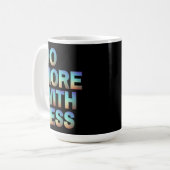 Mit weniger Minimalistischer Motivierend Helligkei Kaffeetasse (Vorderseite Links)