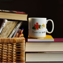 Mit Wildblumen klassische Kaffee-Tasse Kaffeetasse