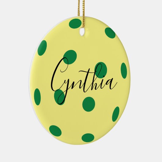 Mit Witz, Pickleball Keramik Ornament (Rechts)