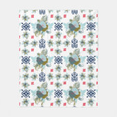 Mit wunderschönen, blühenden P Fleecedecke (Vorderseite)