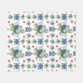 Mit wunderschönen, blühenden P Fleecedecke (Vorderseite (Horizontal))