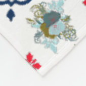 Mit wunderschönen, blühenden P Fleecedecke (Ecke)