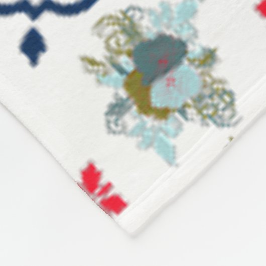 Mit wunderschönen, blühenden P Fleecedecke (Ecke)