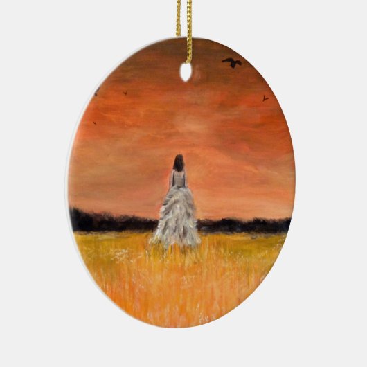 Mit Würde weg gehen Keramikornament (Rechts)