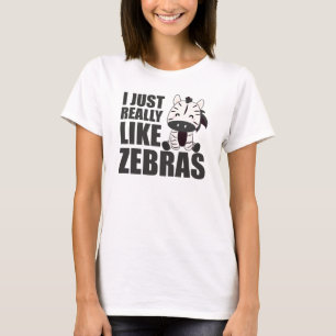 Mit Zebras ist das Leben besser - Niedliches Zebra T-Shirt