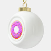 Mit Zeichnend Sprinklen verschwenden Keramik Kugel-Ornament (Rechts)