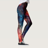 Mit Ziegeln gedeckte bunte Galaxie Leggings (Rechts)