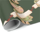 Mit Ziegeln gedeckte Partyverpackung des Geschenkpapier (Rolleneckpunkt)