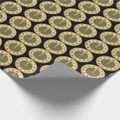 Mit Ziegeln gedeckte Verpackung des Geschenkpapier (Ecke)