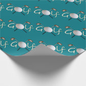 Mit Ziegeln gedecktes Golf-Packpapier Geschenkpapier (Ecke)