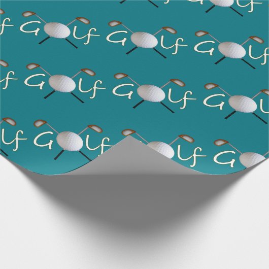 Mit Ziegeln gedecktes Golf-Packpapier Geschenkpapier (Ecke)