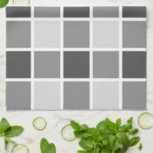 Mit Ziegeln gedecktes graues Muster Handtuch (Gefaltet)