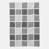 Mit Ziegeln gedecktes graues Muster Handtuch (Vertikal)