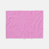 Mit Ziegeln gedecktes Rosa gesponnenes Muster Fleecedecke (Vorderseite (Horizontal))