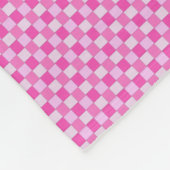 Mit Ziegeln gedecktes Rosa gesponnenes Muster Fleecedecke (Ecke)