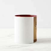 Mit Zuneigung Zweifarbige Tasse (Mittel)