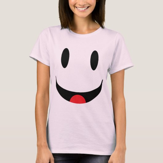 Mit Zunge-Gesicht T-Shirt (Vorderseite)