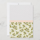 mit zwei neutralen Babyduschen Einladung (Rückseite)