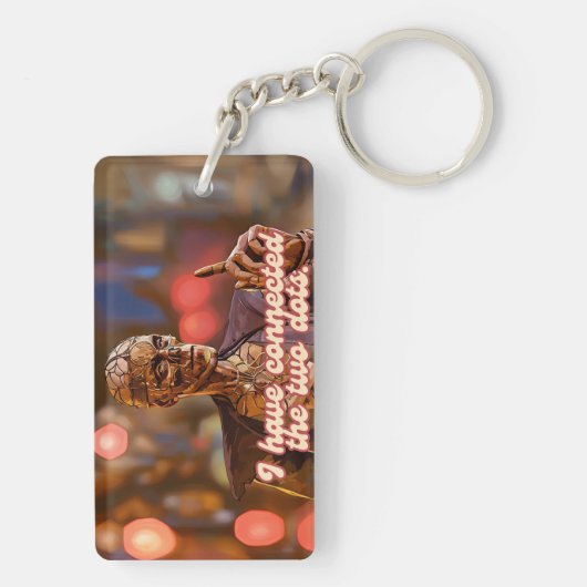 Mit zwei Punkten Schlüsselanhänger (Rückseite)