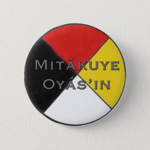 Mitakuye Oyasin mein ganzes Beziehungs-Button in Button