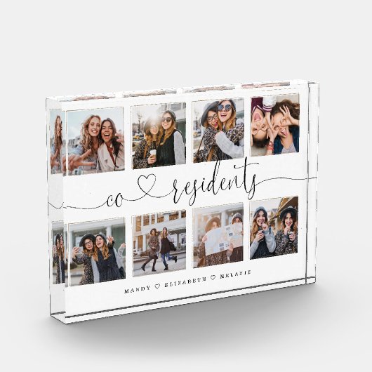 Mitansässige Skriptgeschenk für Freunde FotoCollag Fotoblock (Links)