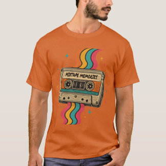 Mitape Memories Retro Kassettenband Design Freund T-Shirt