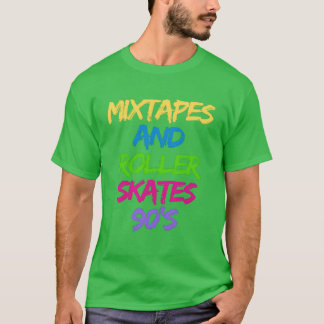 Mitape und Rollschuhe 90er Junge T-Shirt