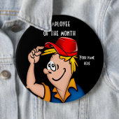 Mitarbeitende des Monatsrunden Button (Beispiel)