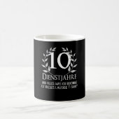 Mitarbeiter 10 Jahre Firmenfeier Kaffeetasse (Mittel)