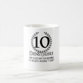 Mitarbeiter 10 Jahre Unternehmen Jahr Unternehmen Kaffeetasse (Mittel)