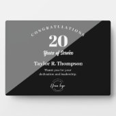 Mitarbeiter 20 Jahre Service Custom Logo Fotoplatte (Vorderseite)