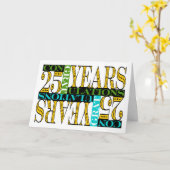 Mitarbeiter 25 Jahre Jubiläum Herzlichen Glückwuns Karte (Gelbe Blume)